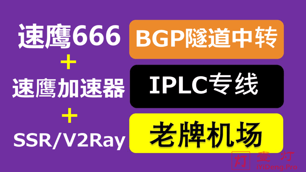 速鹰666 – 高速稳定SSR/V2Ray机场推荐 | BGP隧道中转和IPLC内网专线